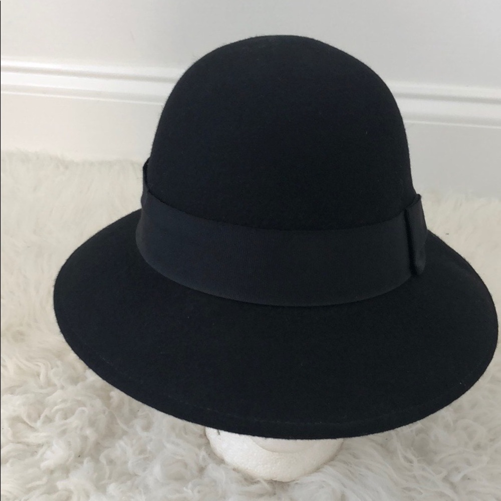 Stella McCartney Wool Bow-Accented Hat Size 57